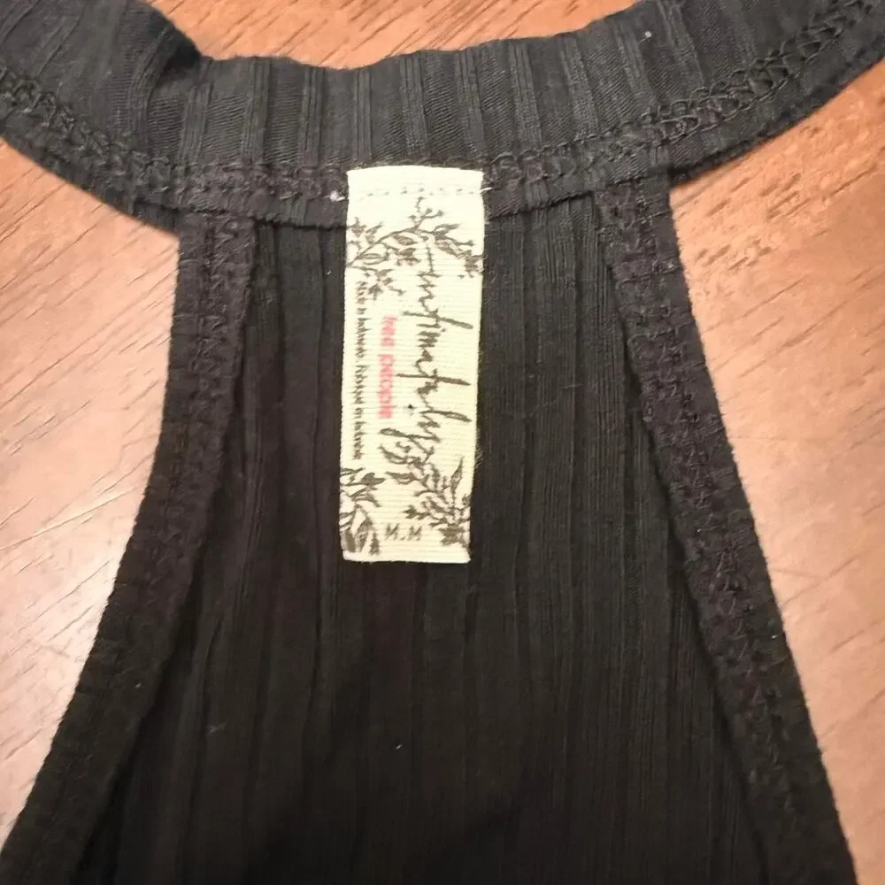 Free People Black Bodysuit - M
